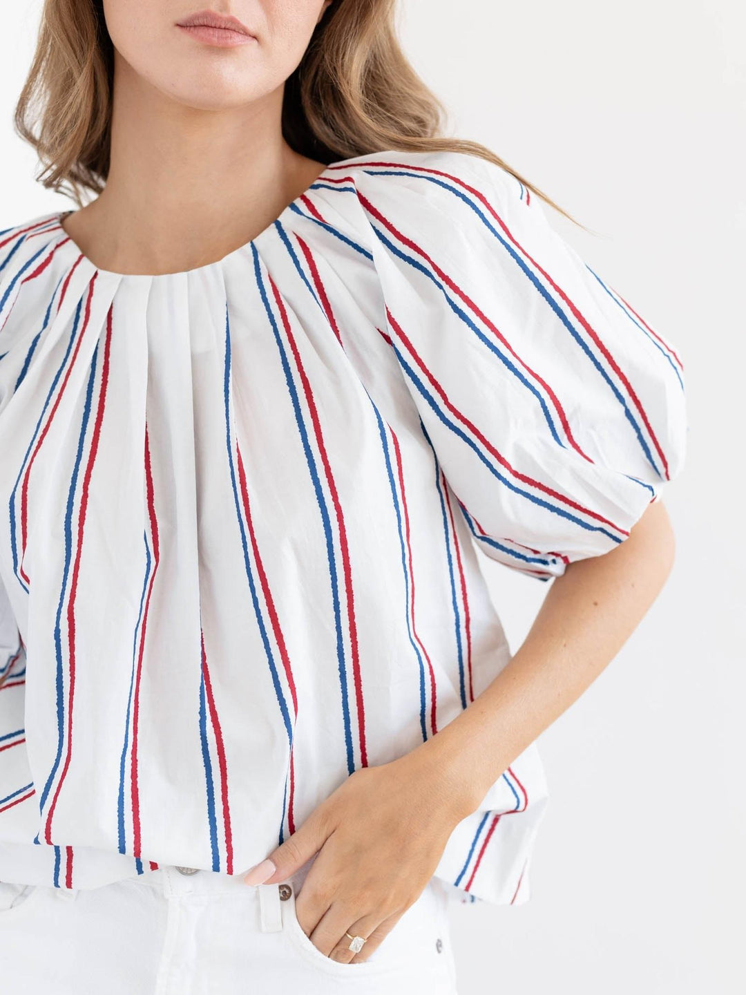 striped blouse