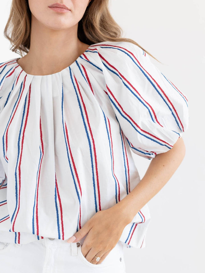 striped blouse