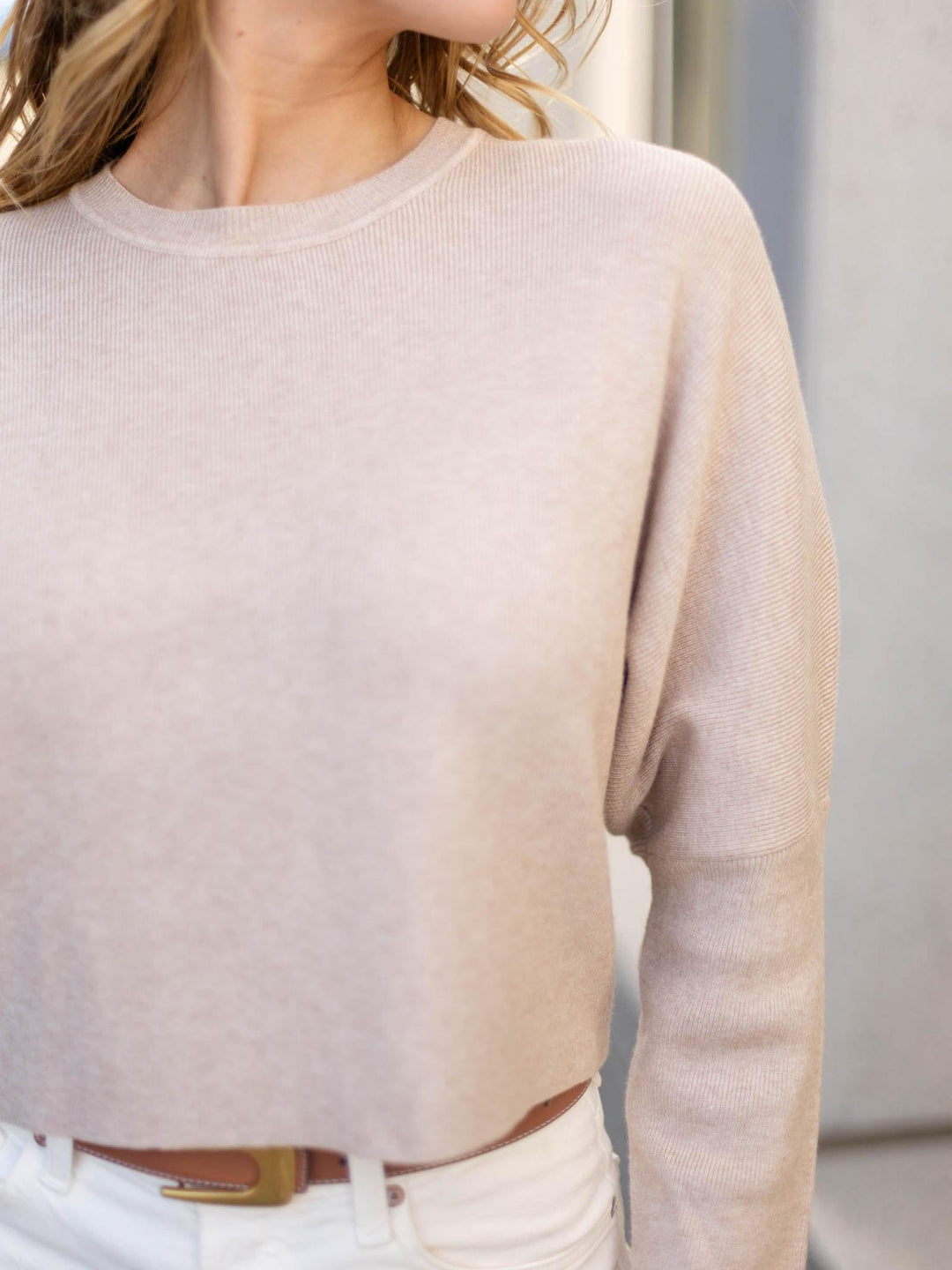 PINCH Wide Sleeve Gathered Back Sweater
