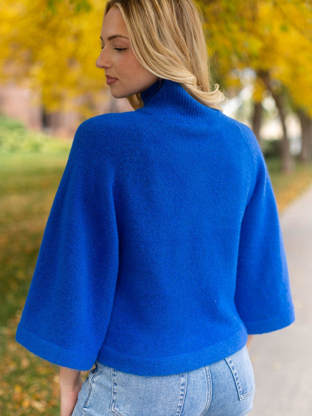 PINCH Wide Sleeve Mock Neck Sweater