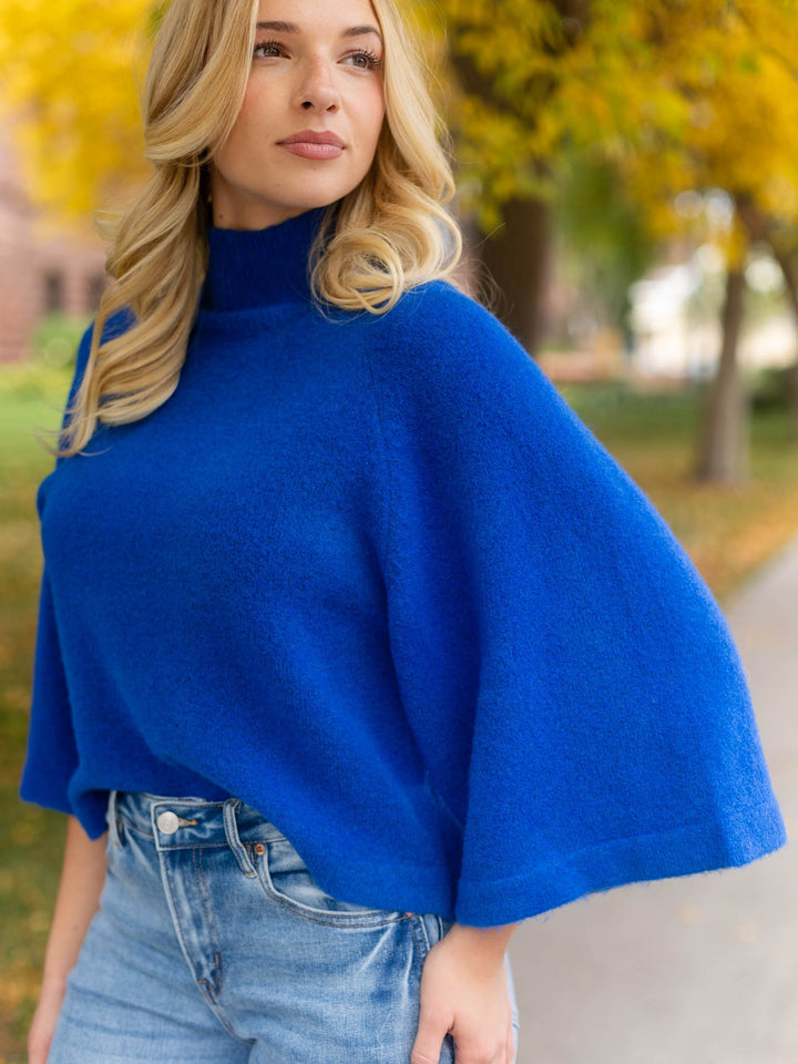 PINCH Wide Sleeve Mock Neck Sweater