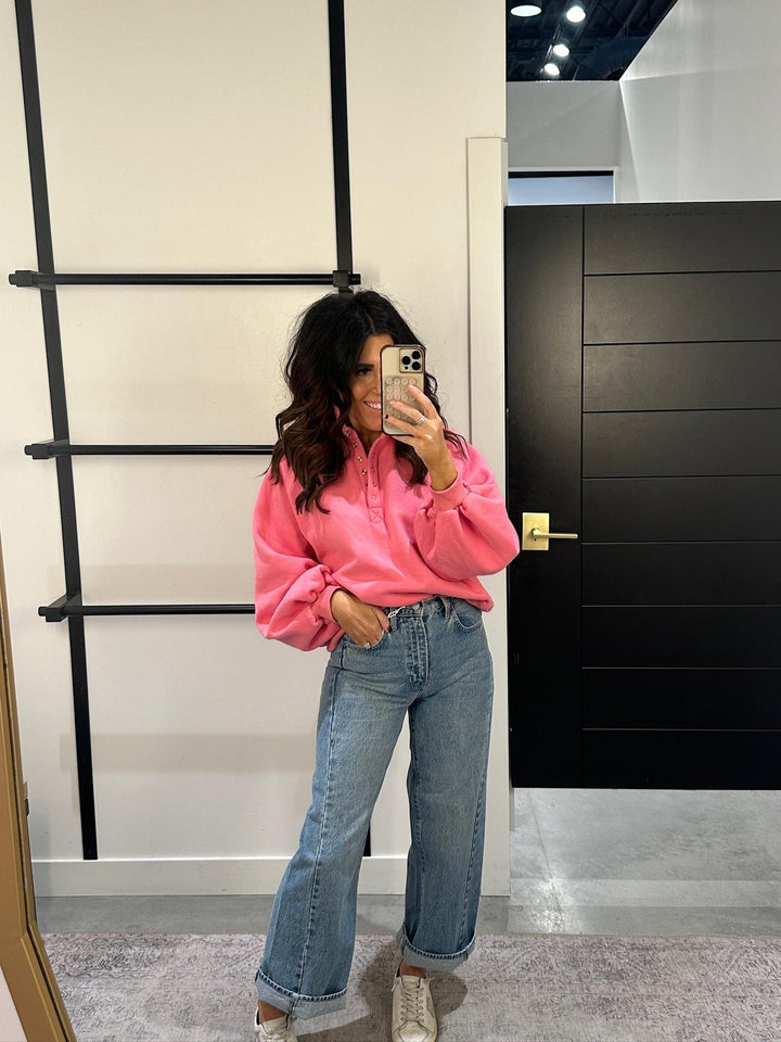 Piper Snap Button Collared Sweater