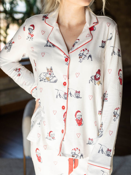PJ Salvage Candy Cane Lane SetPJs