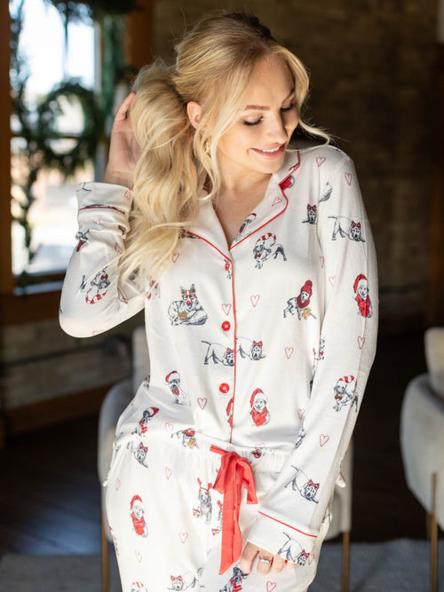 PJ Salvage Candy Cane Lane SetPJs