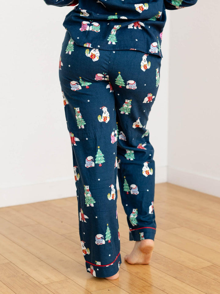 PJ Salvage Polar Bears Flannel Set