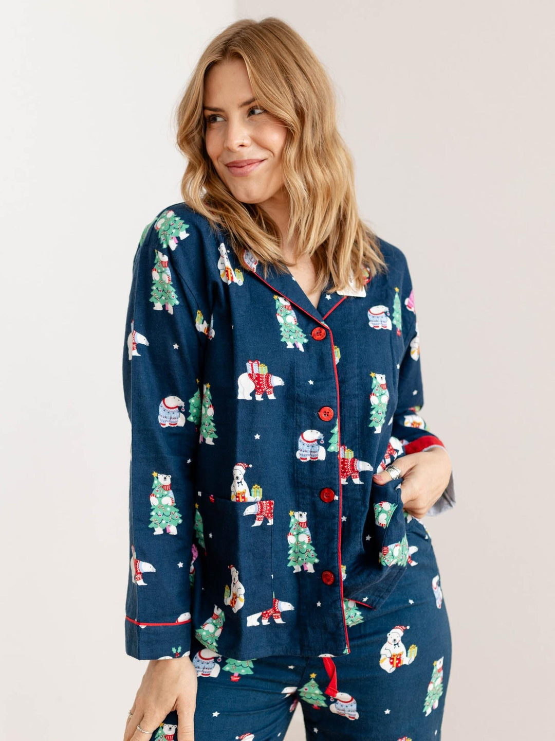 holiday polar bear pj set
