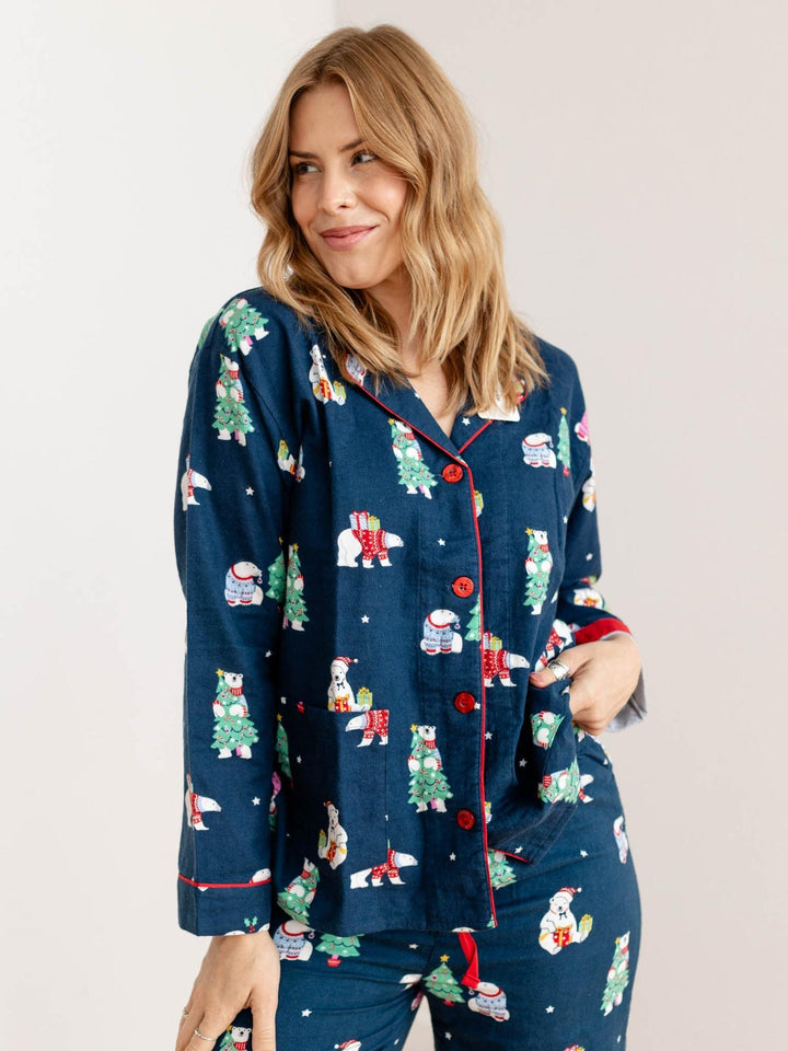 holiday polar bear pj set