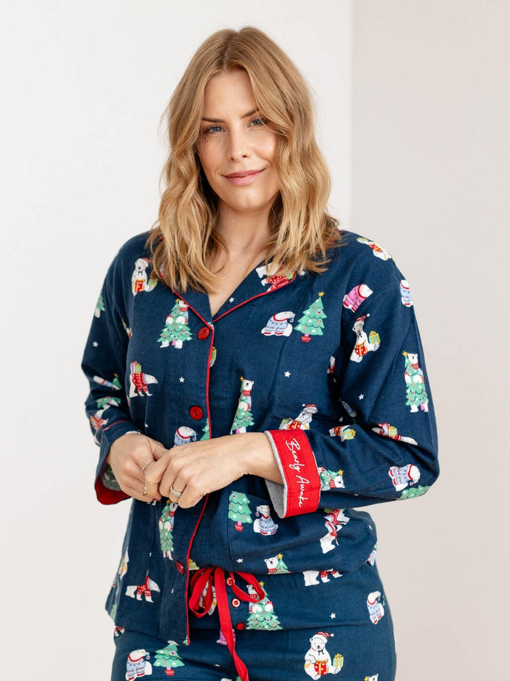 holiday polar bear pj set