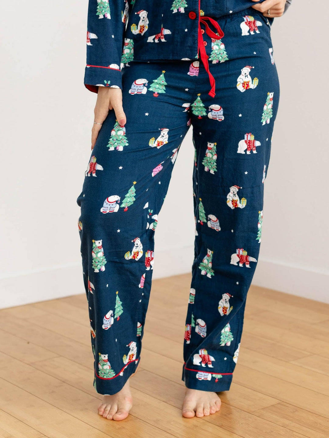 holiday polar bear pj set