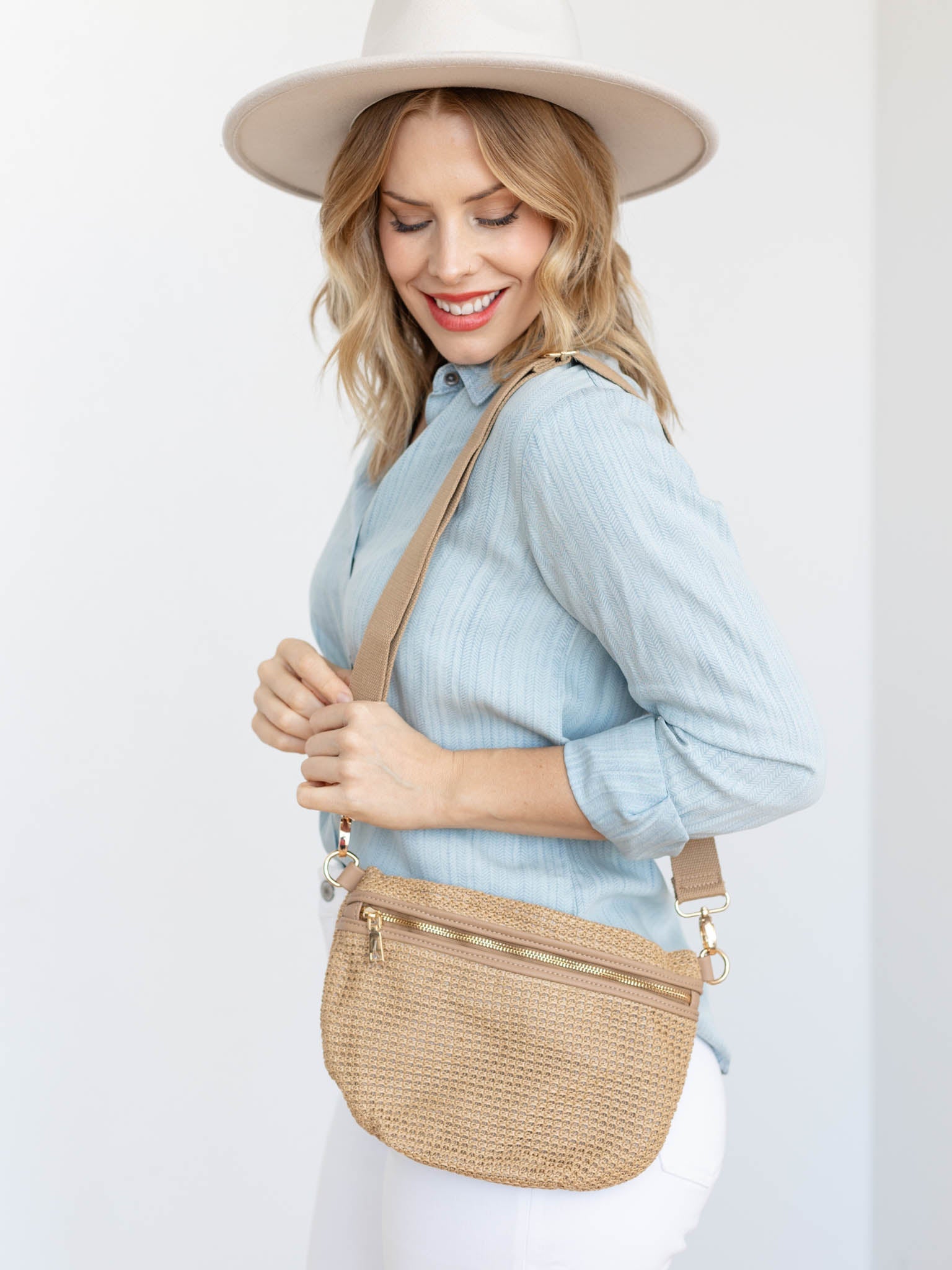 Pretty Simple Rachel Raffia Bum Bag – Leela and Lavender