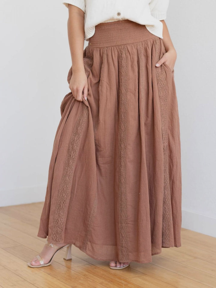 taupe skirt