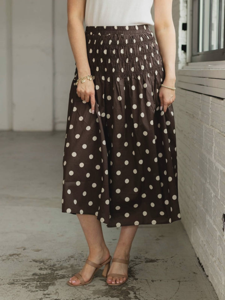 Dot Midi Skirt