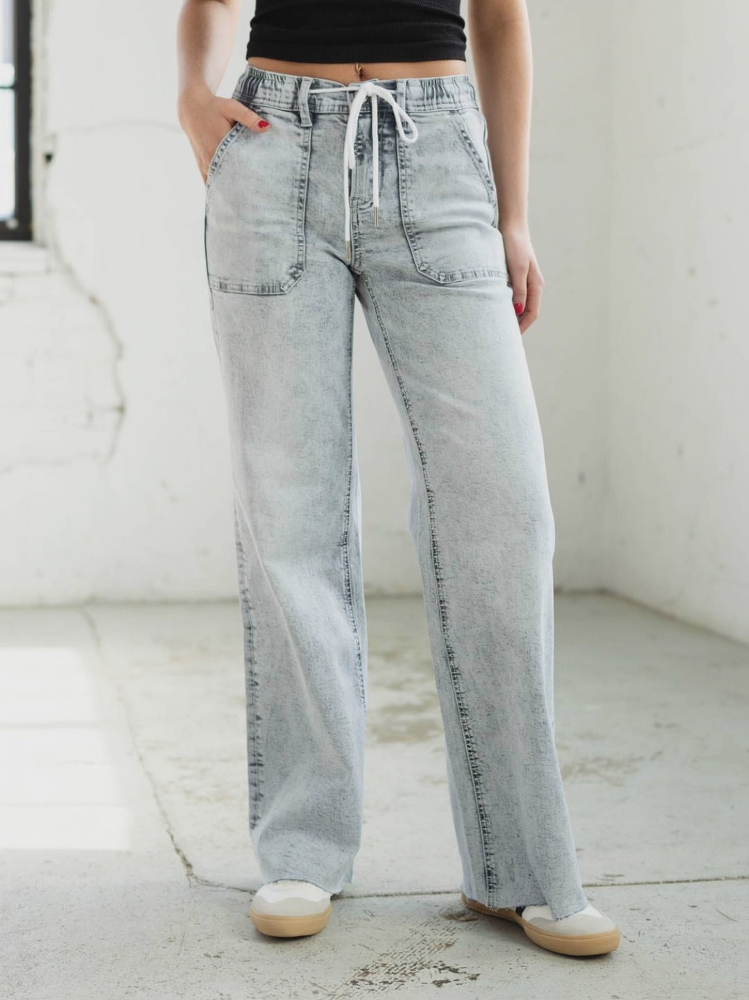 grey wash jean