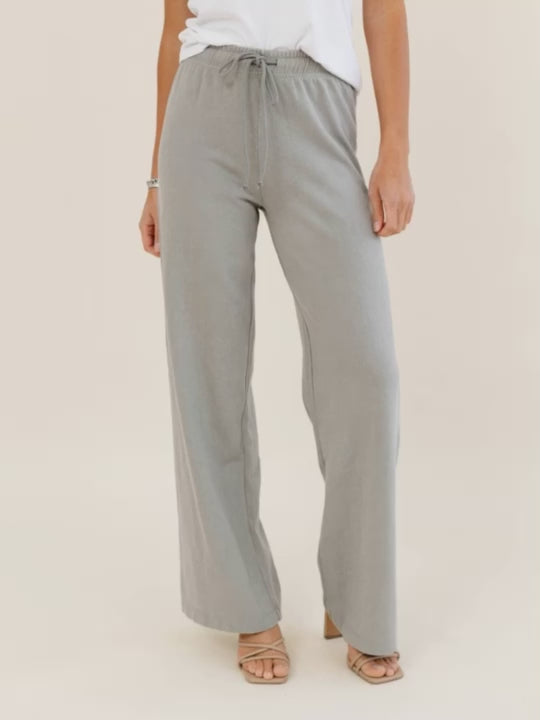 grey athleisure pants