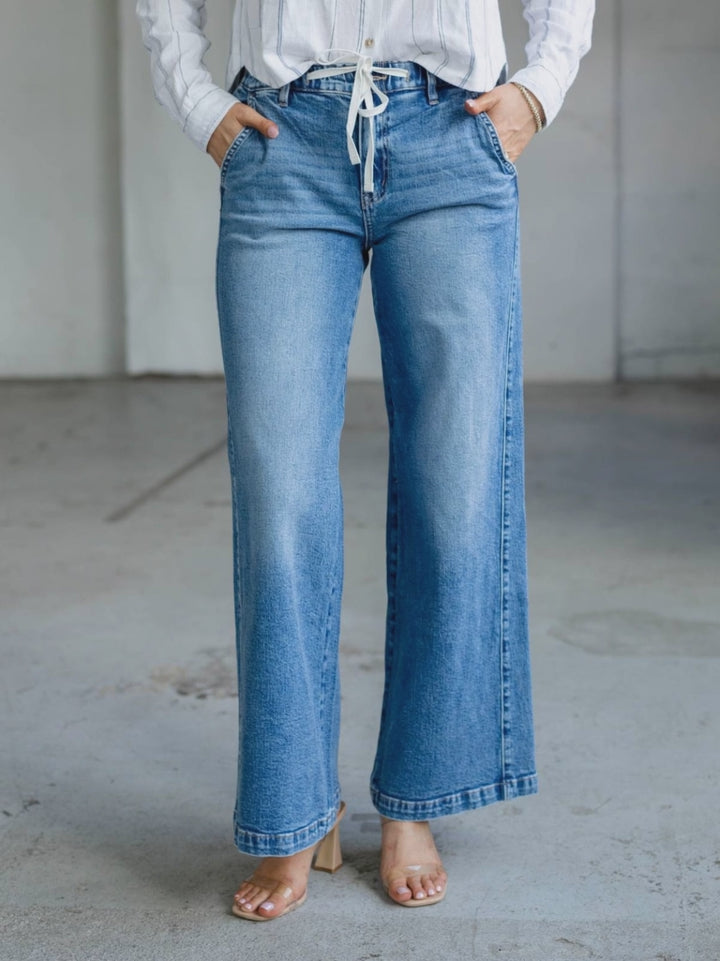 drawstring denim video
