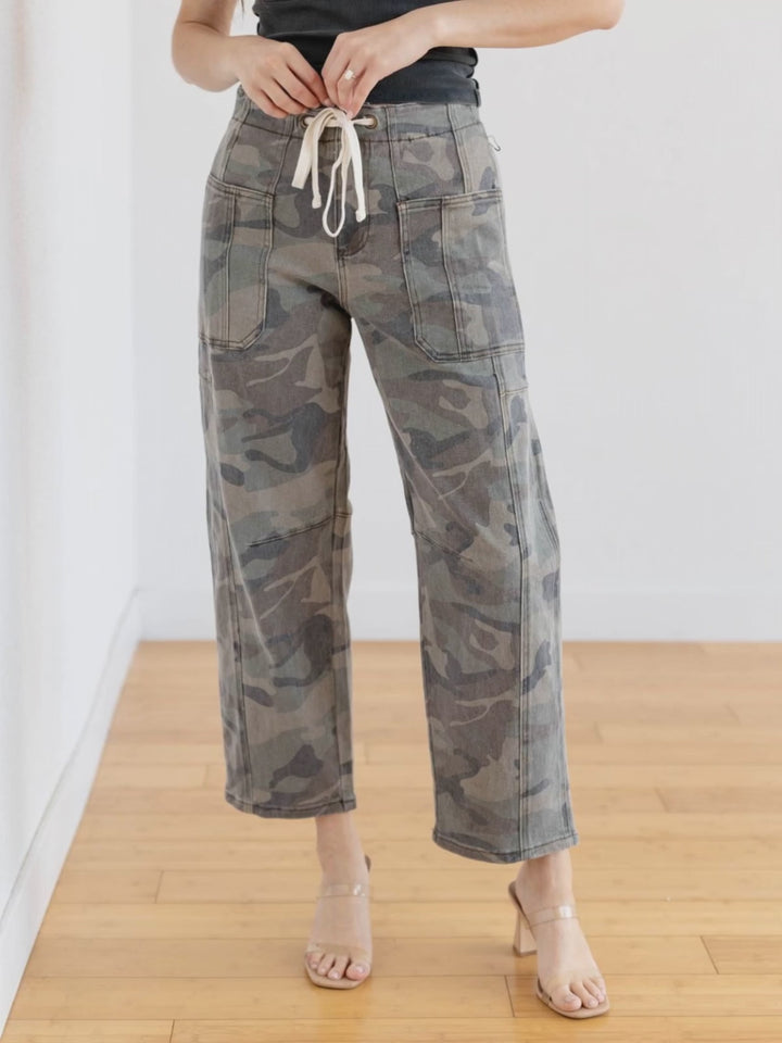 camo barrel pants