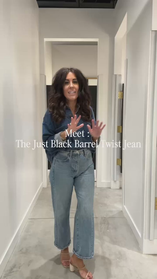 Just Black Medium Denim Barrel Twist Jean