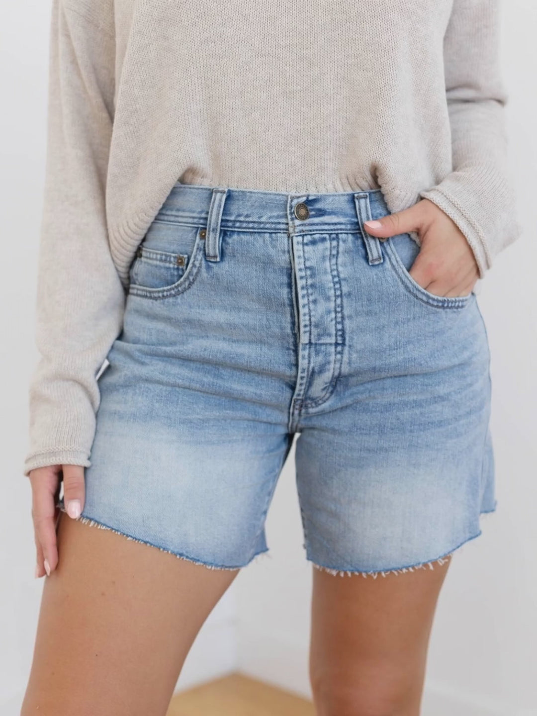 denim cut off shorts