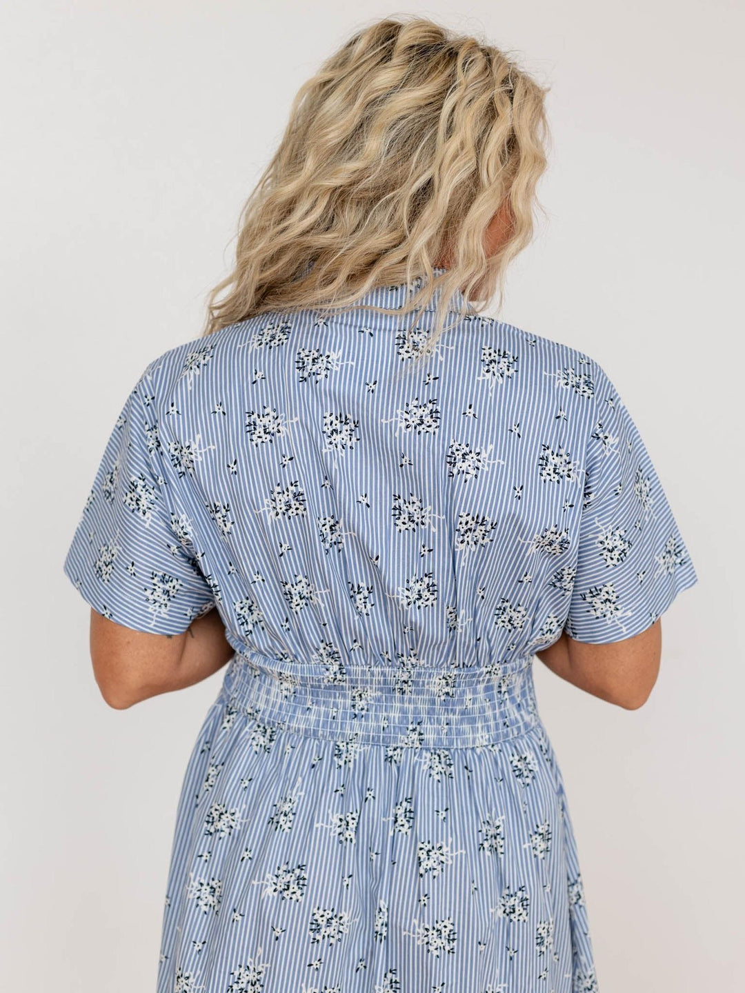 floral shirt dress