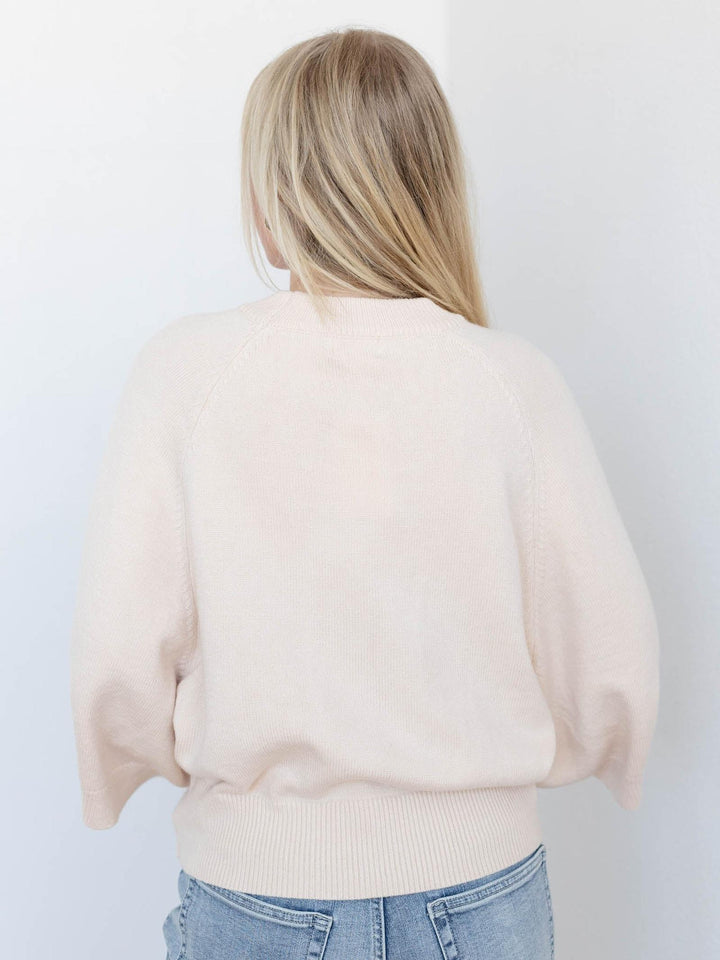 Raglan Sleeve Short Wide Sleeve Sweater