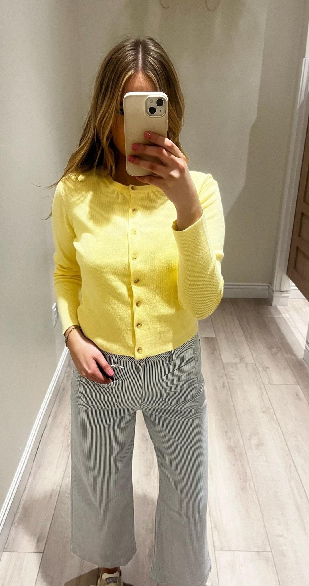 Ribbed Crewneck Cardigan