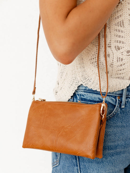 brown super soft crossbody purse