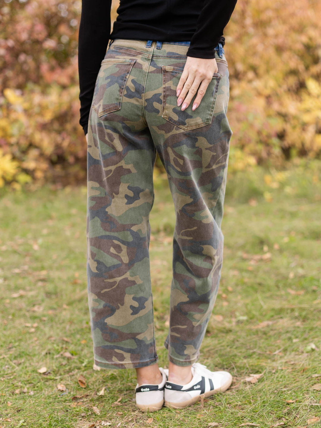 RISEN Camo Combo Slouchy Cropped Barrel