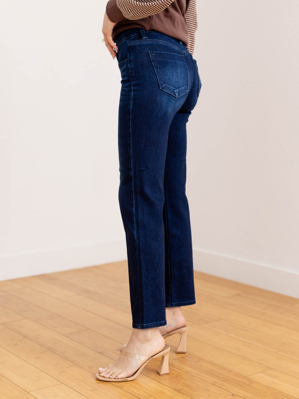 dark wash ankle denim