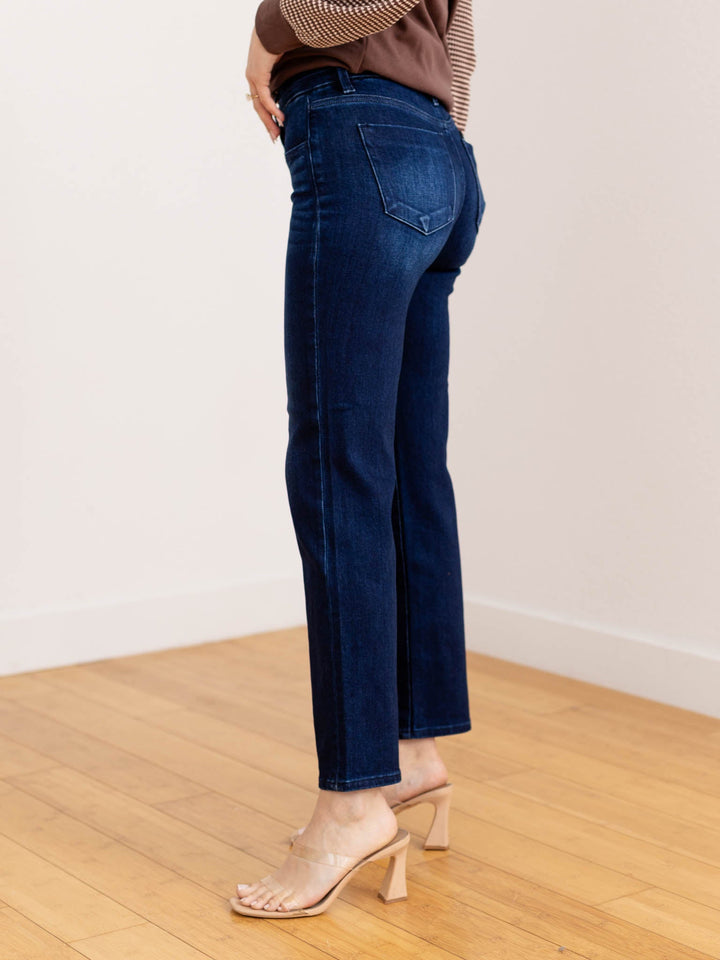 dark wash ankle denim