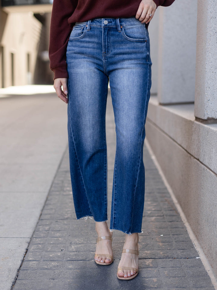 cropped denim