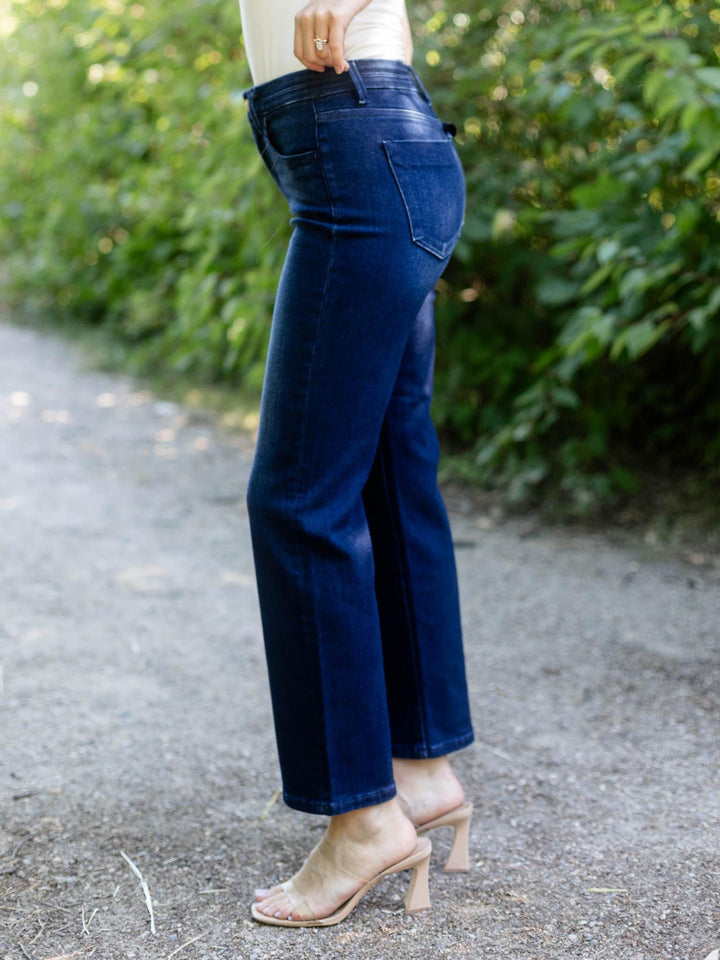 RISEN Dark Tummy Control Mid Rise Ankle