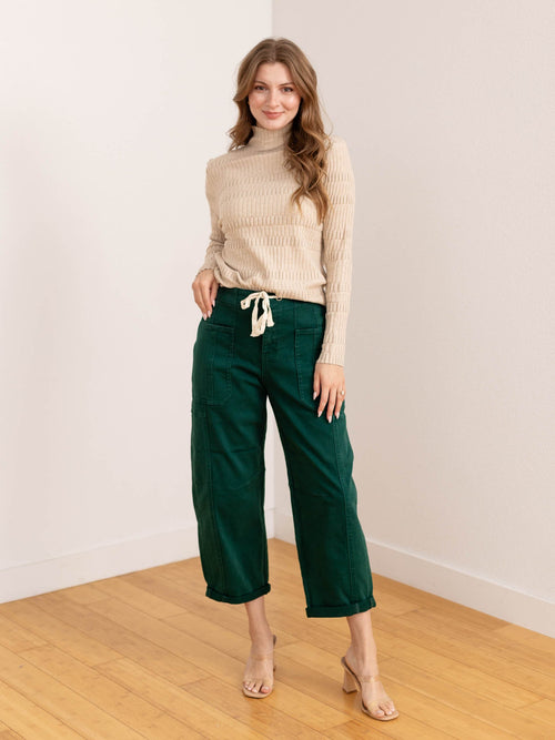 barrel green cargo pants