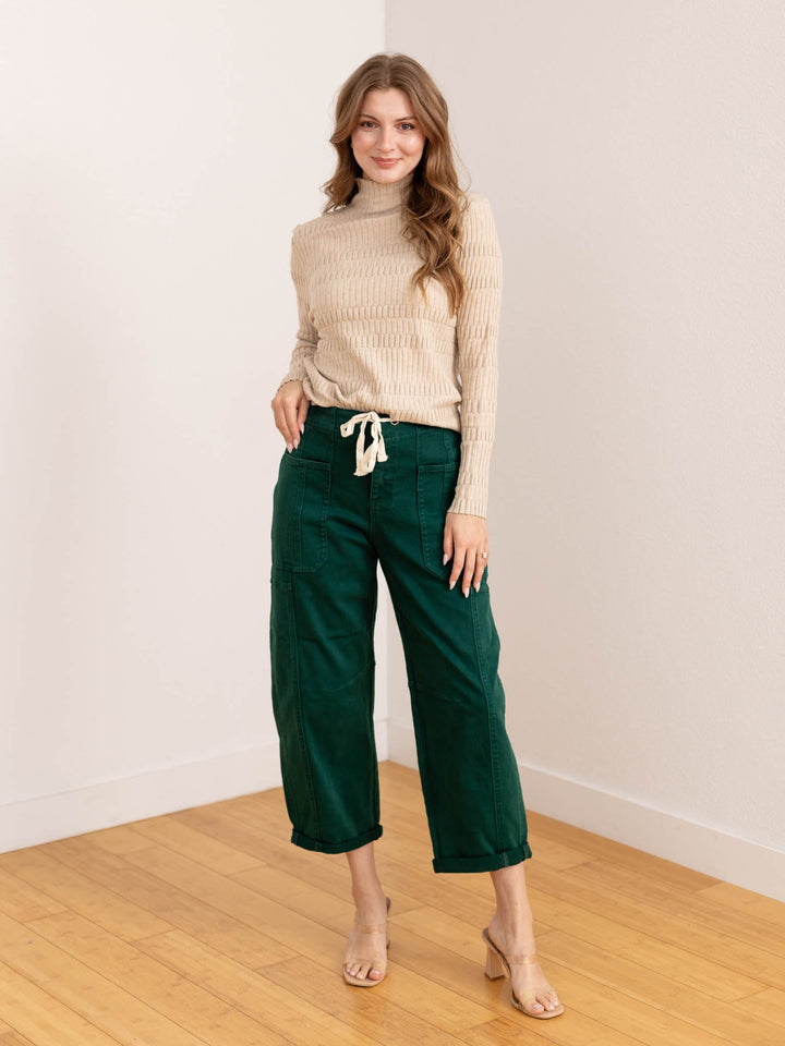barrel green cargo pants