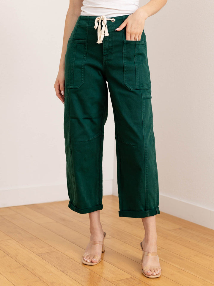 barrel green cargo pants