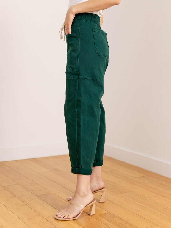 barrel green cargo pants