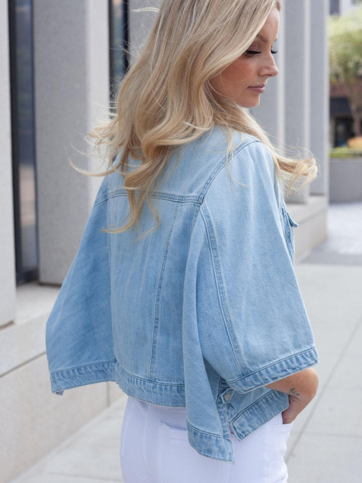 RISEN Light Flowy Square Cape Jacket