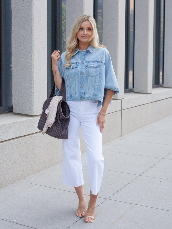 RISEN Light Flowy Square Cape Jacket