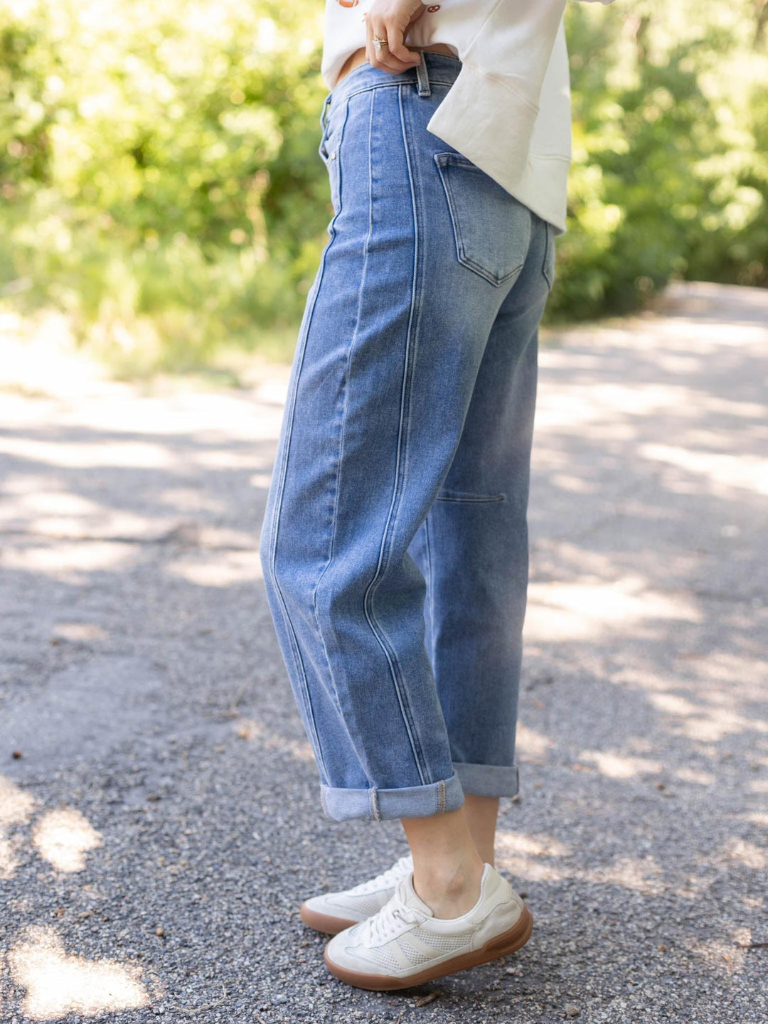 RISEN Medium Stretchy High Rise Cuffed