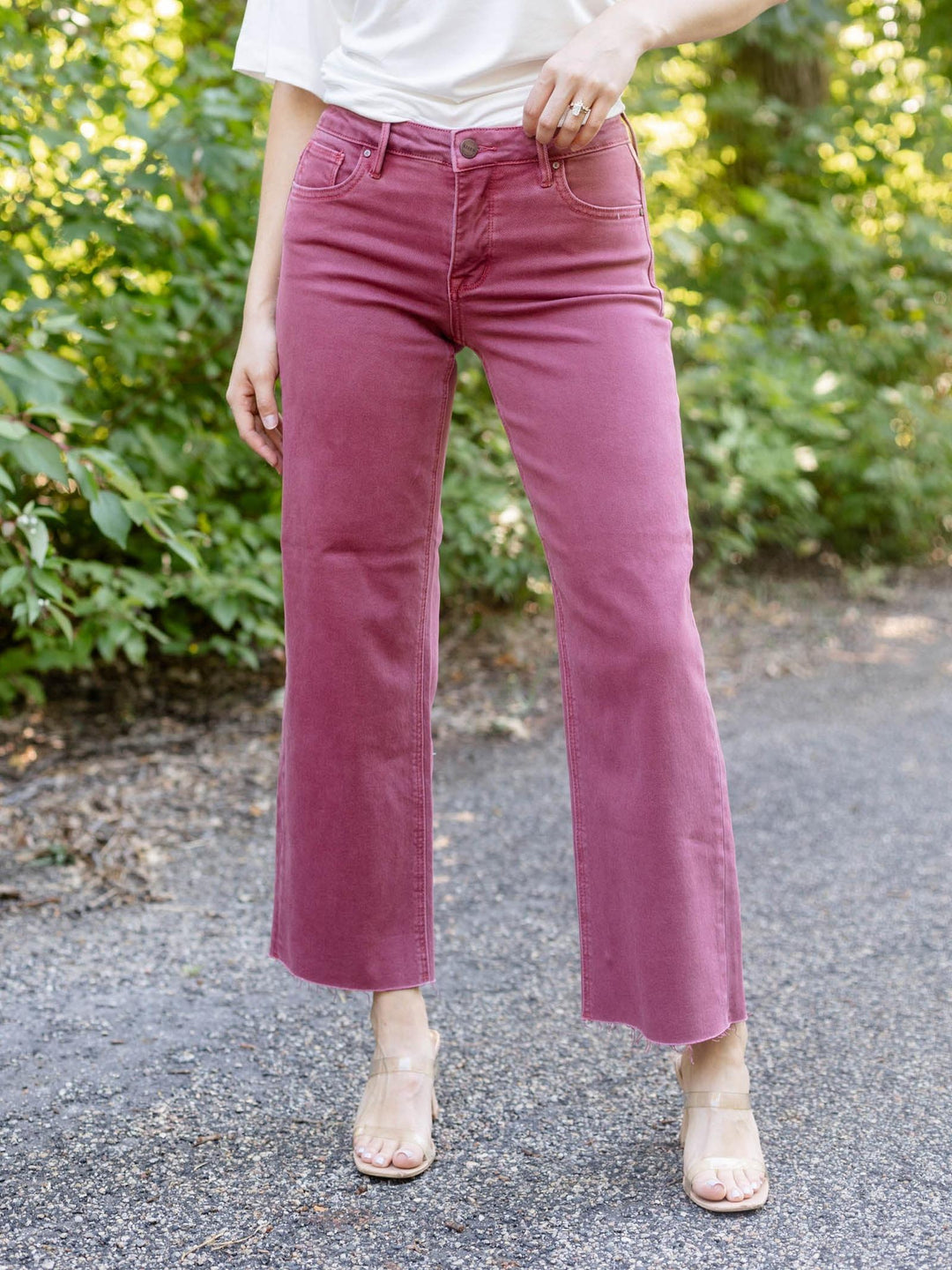 raw hem jeans
