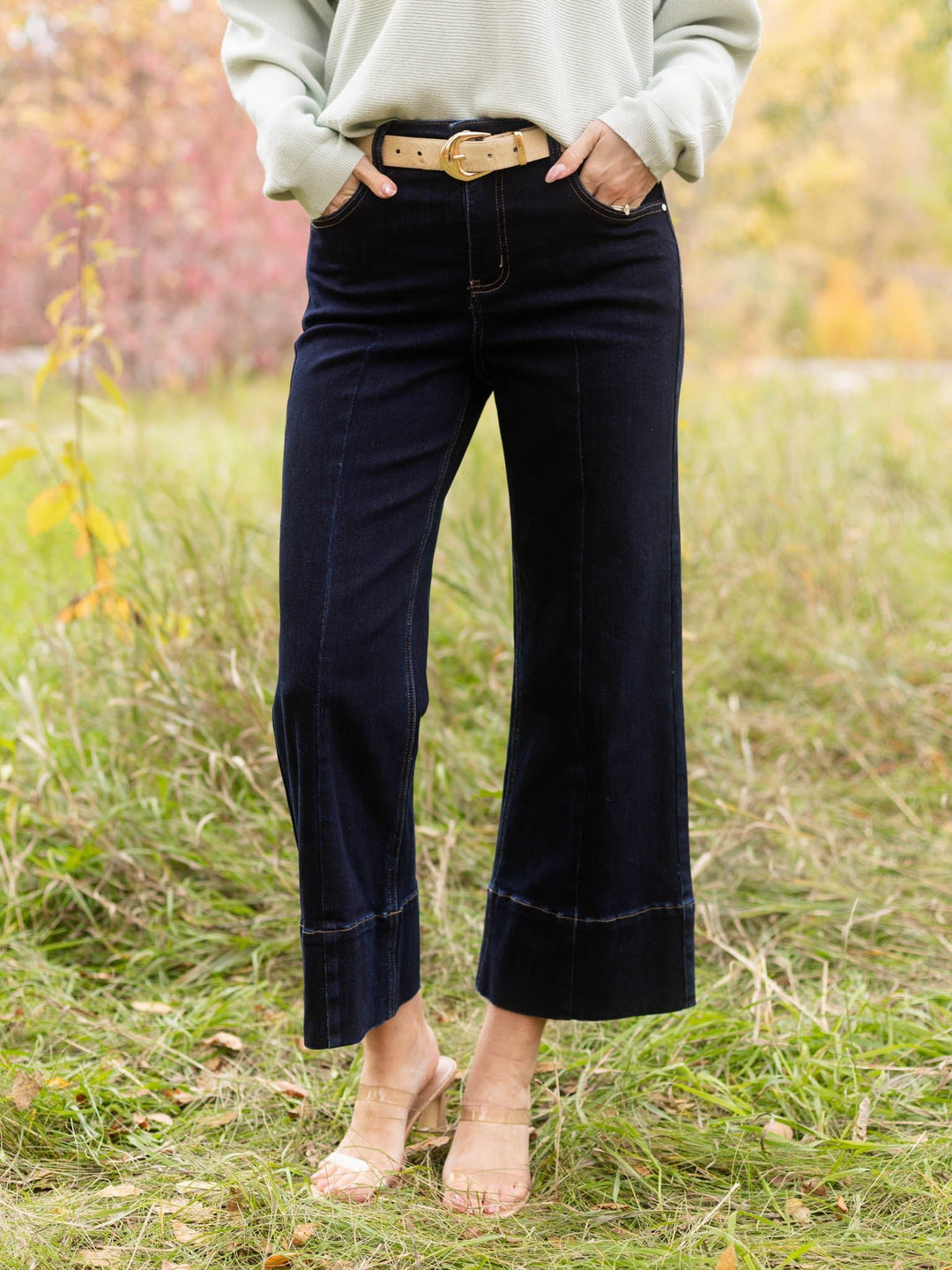 cropped jeans