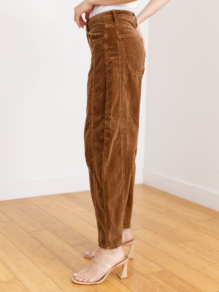 corduroy barrel pants