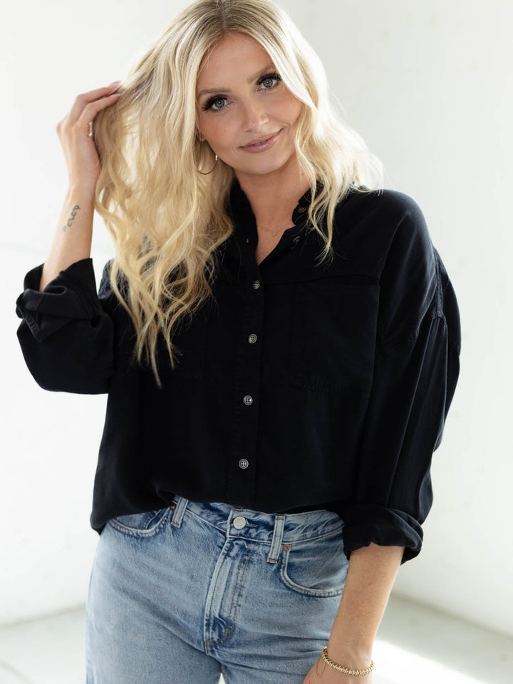 oversized tencel top