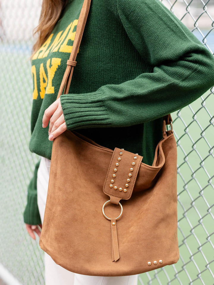 suede bag