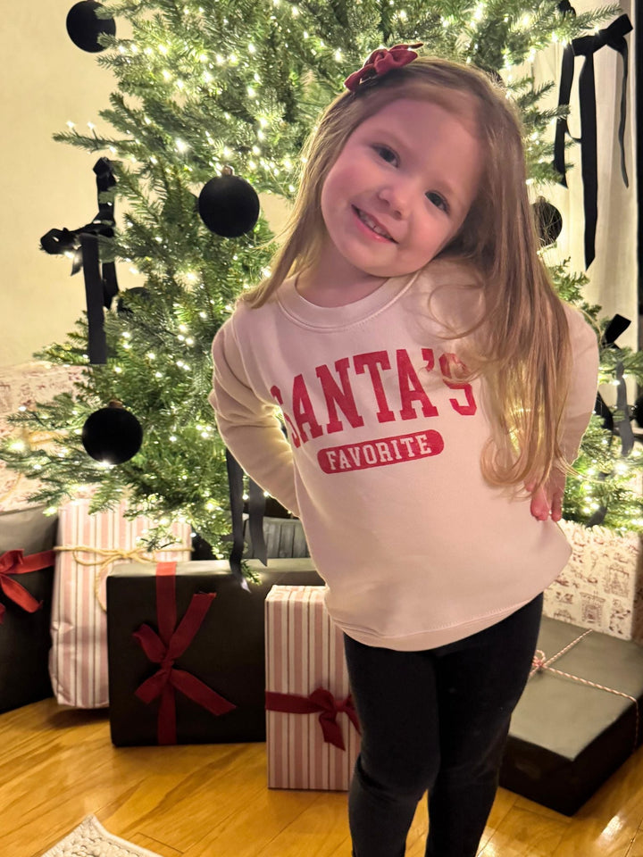 santas favorite toddler graphic sweatshirt
