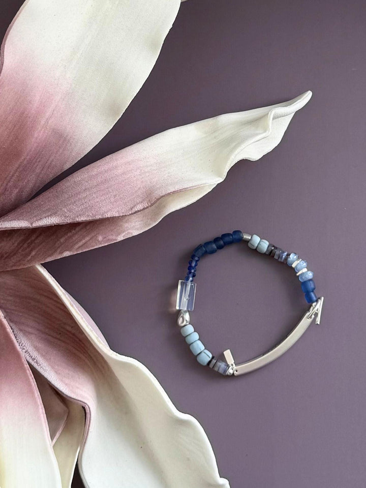 shades of blue bracelet