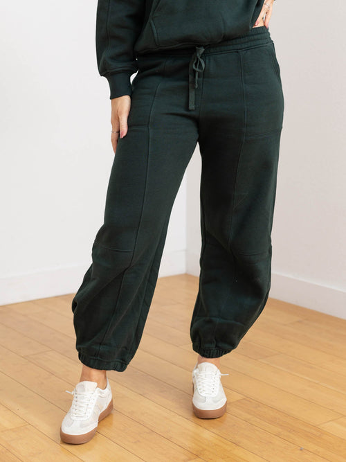 dark green jogger pants
