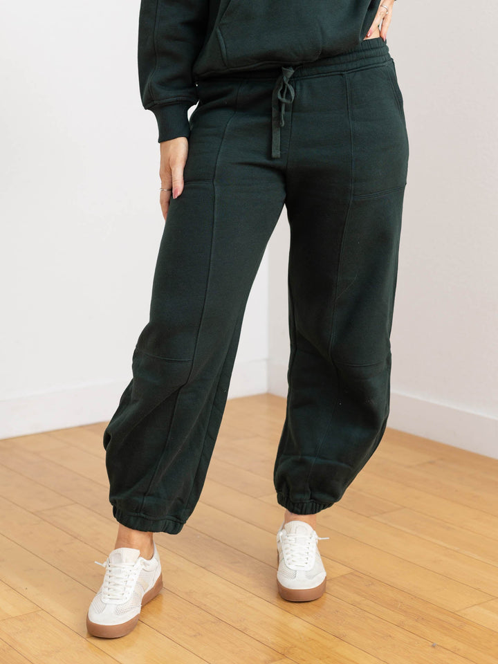 dark green jogger pants