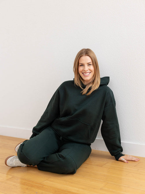 dark green jogger pants