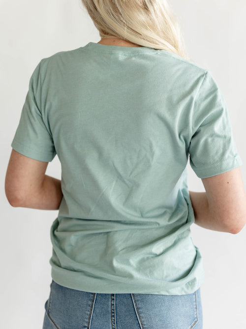 green shamrock cocktail tee