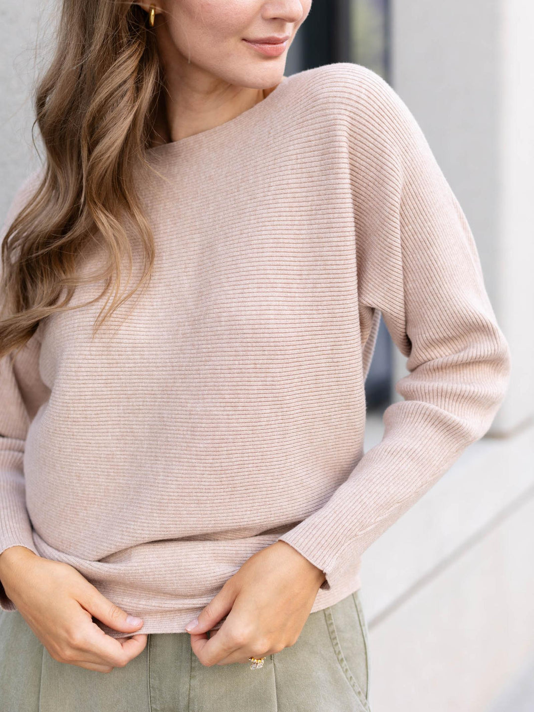 cream sweater